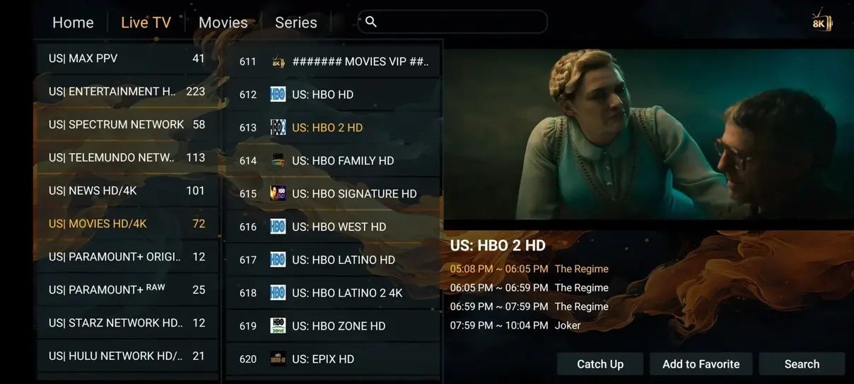 Preview the IPTV Fiesta viewing experience visual 1 for IPTV Fiesta