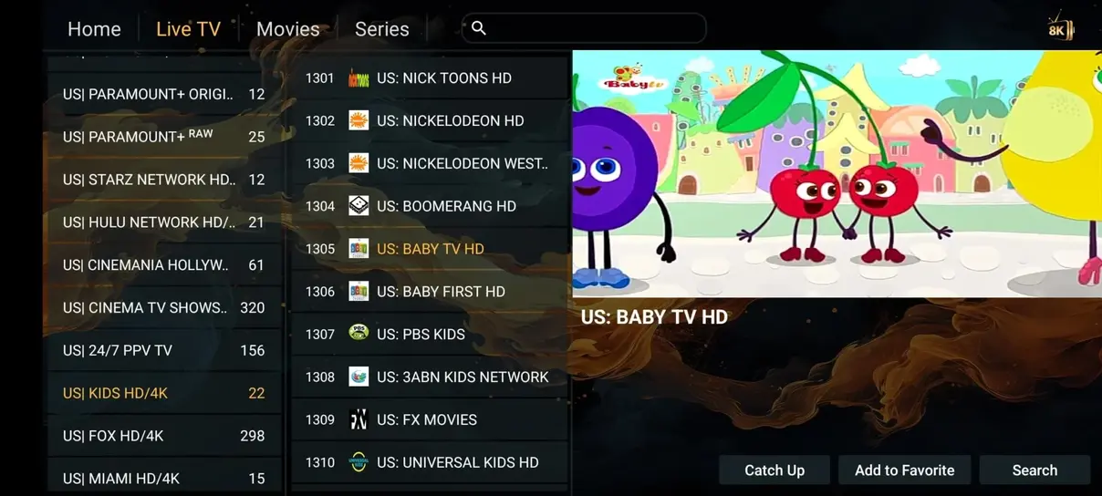 Preview the IPTV Fiesta viewing experience visual 3 for IPTV Fiesta